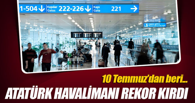 Atatürk Havalimanı’nına yeni rekor