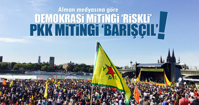 Demokrasi mitingi ‘Riskli’ PKK mitingi ‘Barışçıl’