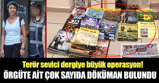 PKK propagandası yapan dergiye operasyon düzenlendi