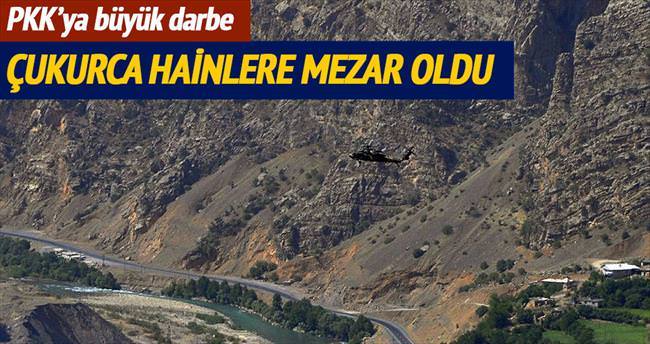 Çukurca’da terör örgütü PKK’ya büyük darbe