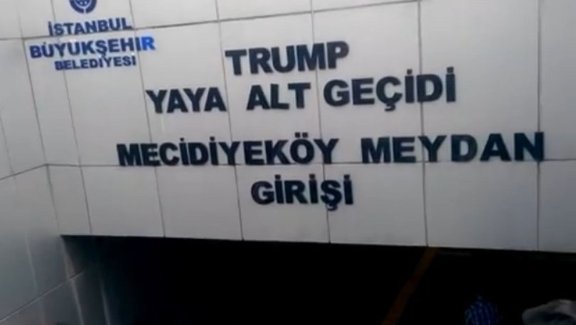 Trump ın adı oradan kaldırıldı Trump ın adı oradan kaldırıldı