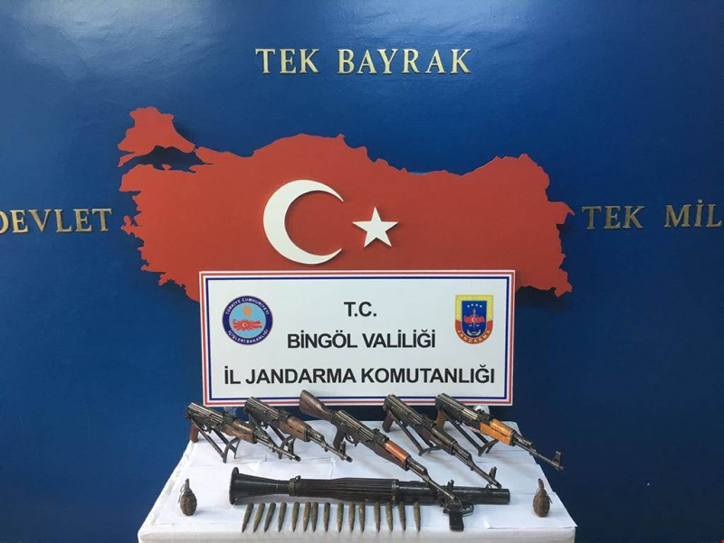 Bingöl'de PKK'nın cephaneliği bulundu