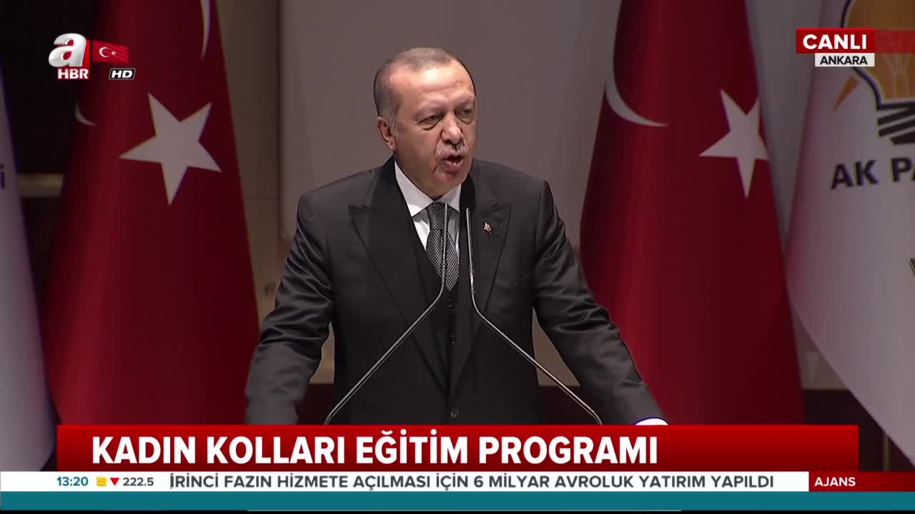 Başkan Erdoğan Kadın Kolları Eğitim Programında konuştu Başkan Erdoğan Kadın Kolları Eğitim Programında konuştu