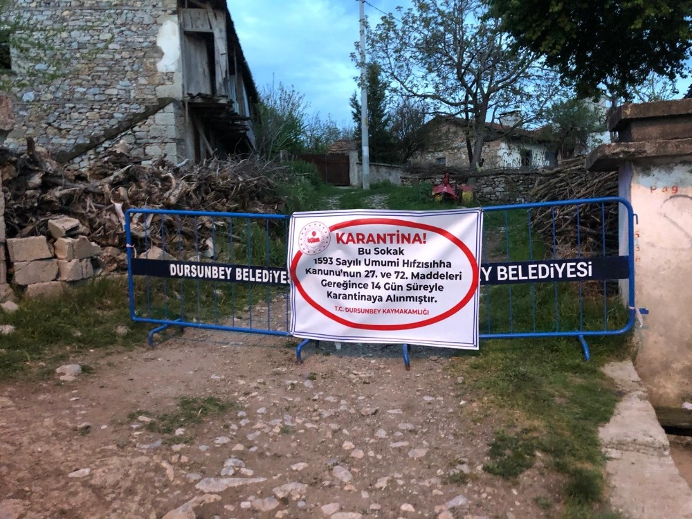 Vakalarin Arttigi Dursunbey De Sokak Karantinasi Tedbiri Balikesir Haberleri