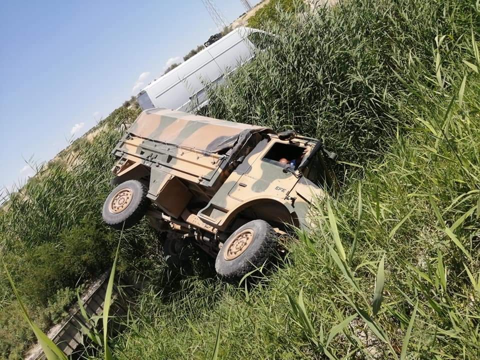 Gaziantep’te askeri araç devrildi: 4 yaralı