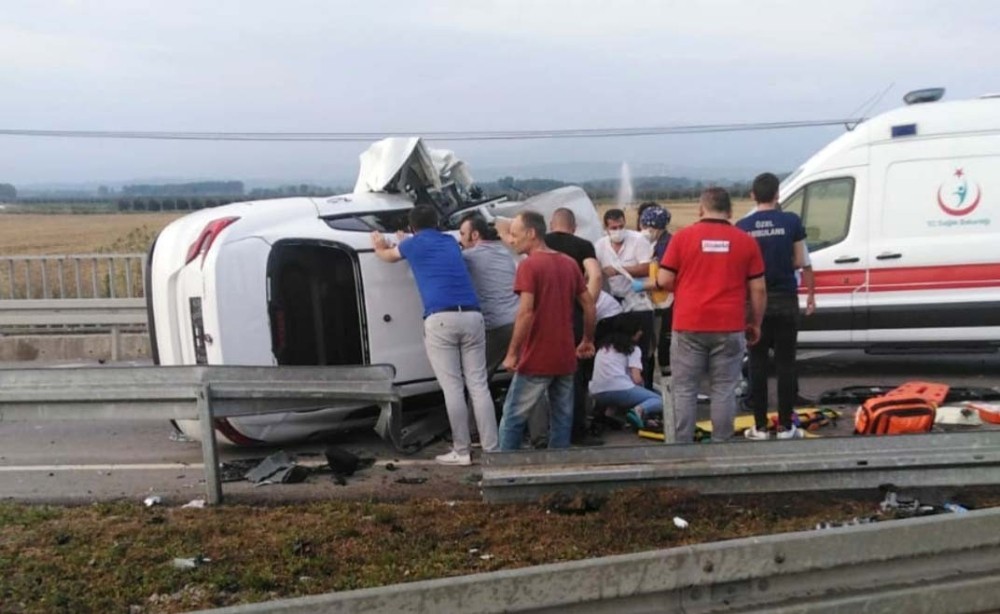 Samsun’da trafik kazası: 5 kişi ağır yaralı