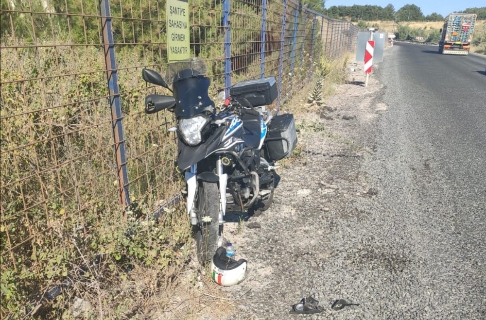 Ayvacık’ta motosiklet kazası: 1 yaralı