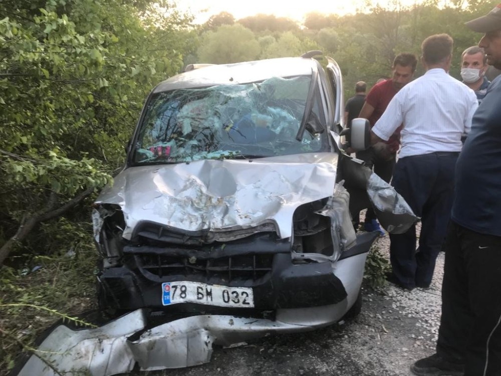 Kızılcahamam’da maddi hasarlı trafik kazası