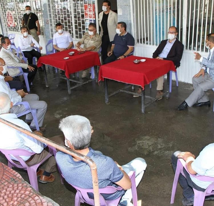 Kaymakam ve Belediye Başkanı Türkmen köylülerle bir araya geldi