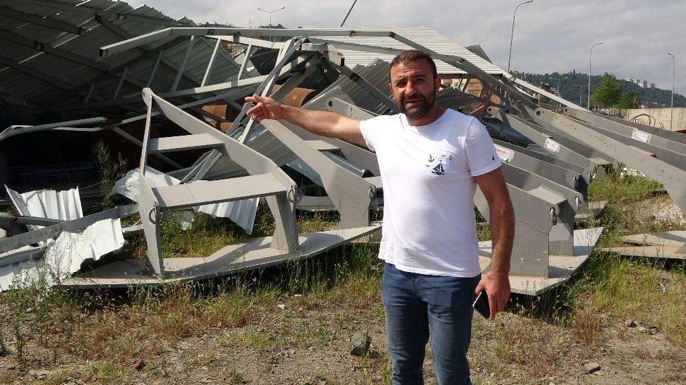 Trabzon’da balıkçı barınakları ve balık depoları yıkıldı