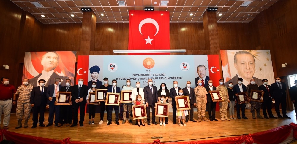 Diyarbakır’da devlet övünç madalyası tevcih töreni yapıldı