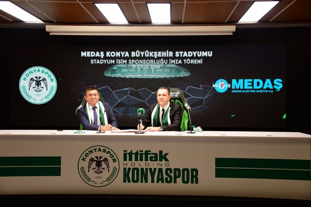Konyaspor’un yeni stadyum sponsoru MEDAŞ