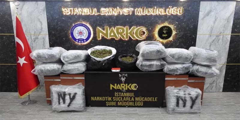 İstanbul’da üç katlı villaya uyuşturucu baskını: 188 kilo Hint keneviri bitkisi ele geçirildi