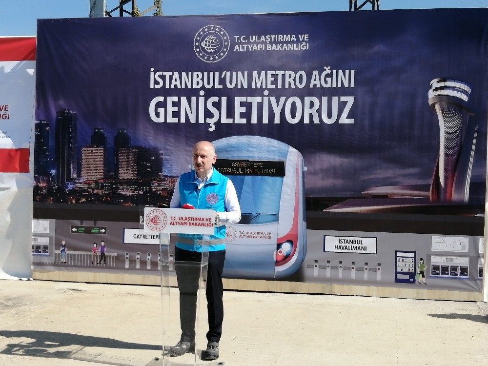 Bakan Karaismailoğlu: “Kağıthane-İstanbul Havalimanı metro hattının Nisan 2021’de açılacak