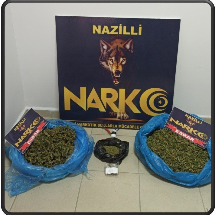 Aydın’da 6 günde 4631 gram esrar ele geçirildi Aydın Haberleri