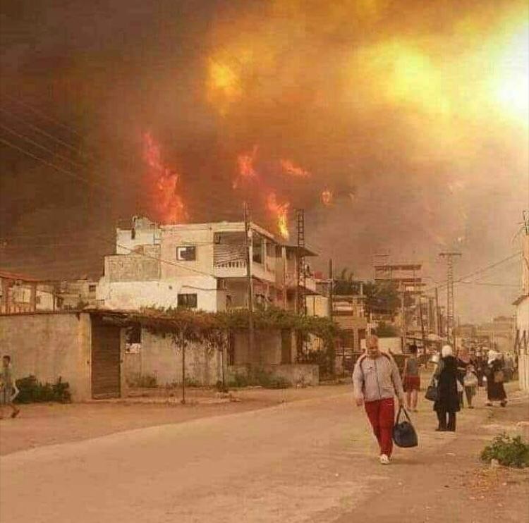 Suriye’de orman yangını devam ediyor