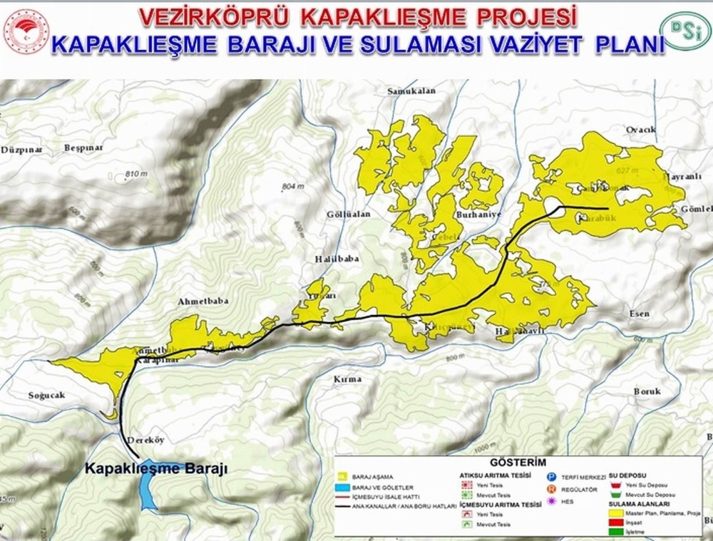 DSİ 7. Bölge Müdürlüğünün Samsun’daki baraj projeleri