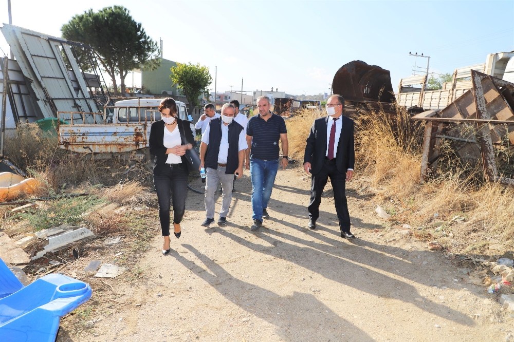 Başkan Çetin Akın’dan Turgutlu Belediye şantiyesine ziyaret