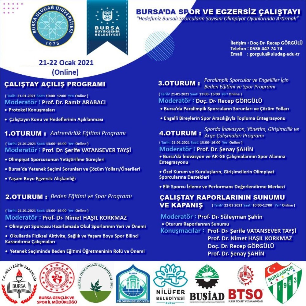 Bursa’da spor ve egzersiz çalıştayı