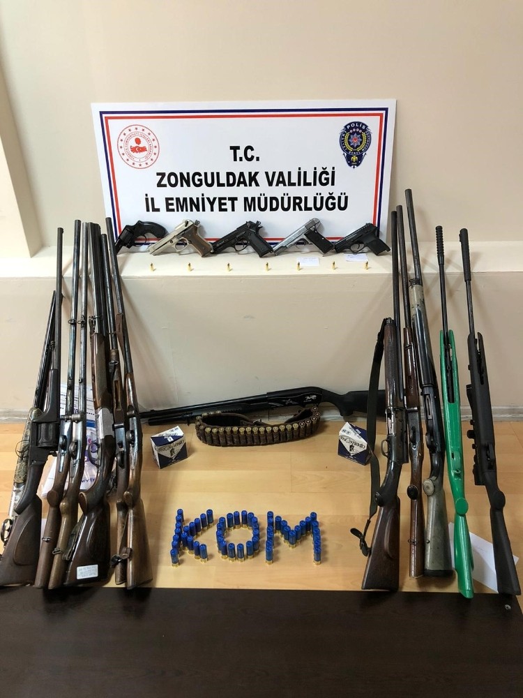 Zonguldak’ta silah ticareti operasyonu