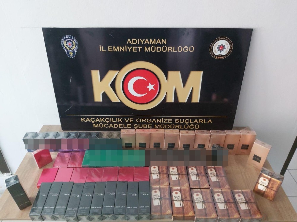 Şüpheli şahsın üzerinden kaçak parfüm çıktı