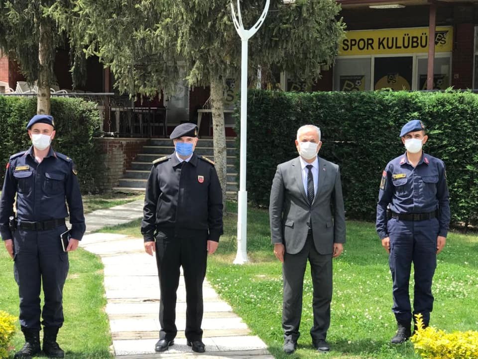 il Jandarma Komutanı Sandal’dan Başkan Yaman’a ziyaret