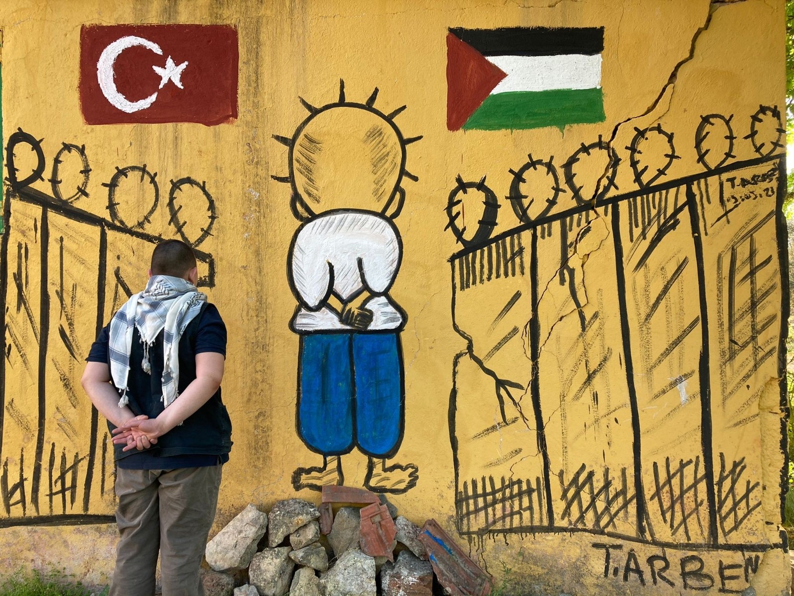 11 yaşındaki karikatüristten Filistinli çocuklara destek
