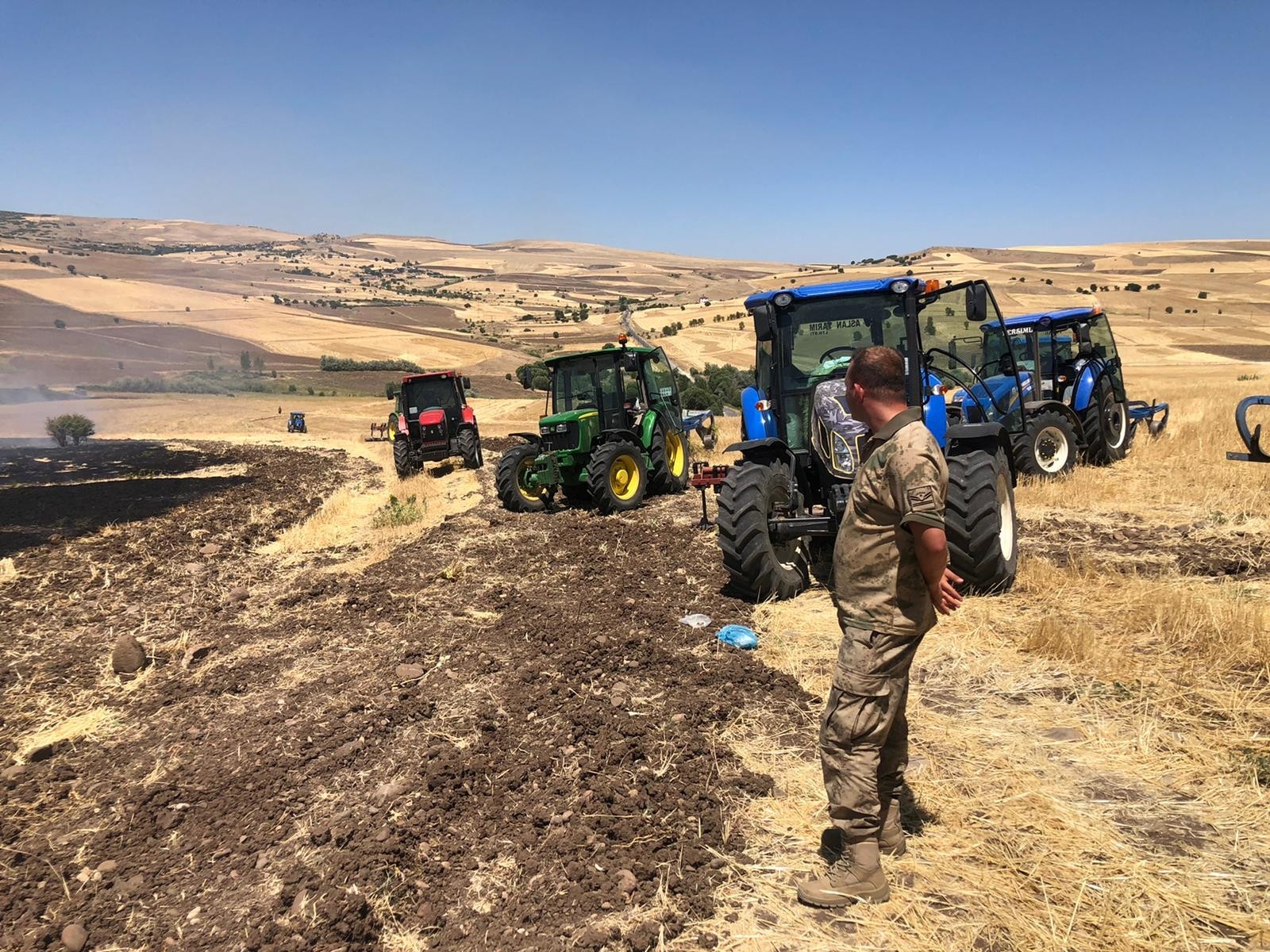 Tunceli’de 150 dönümlük ekili alan küle döndü