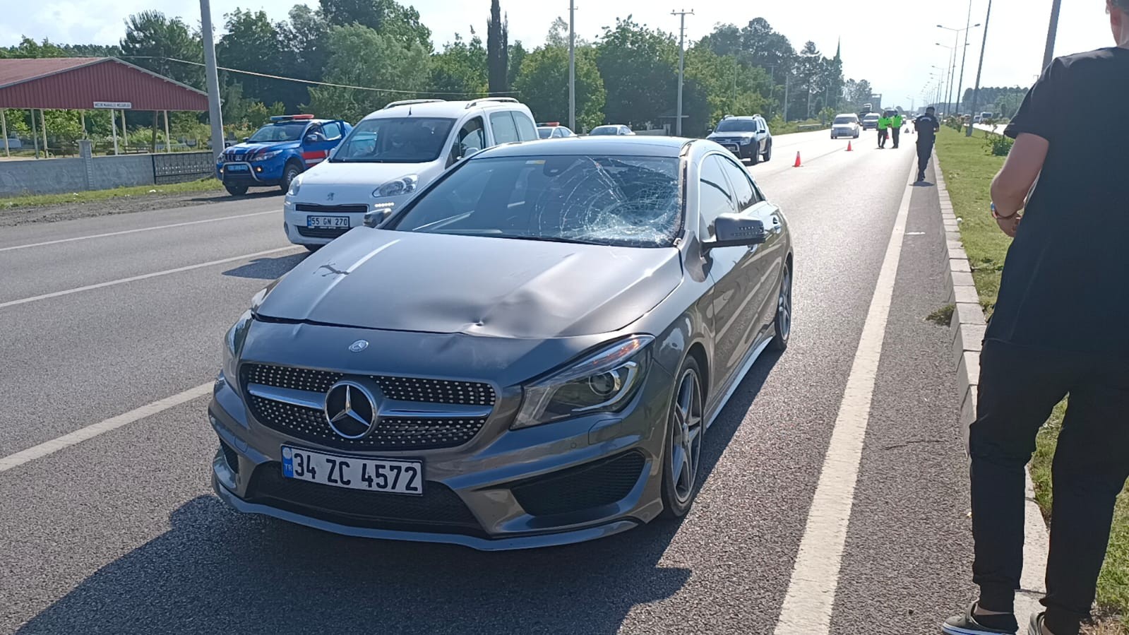 Otomobilin arpt Yaya Hayat n Kaybetti Samsun Haberleri