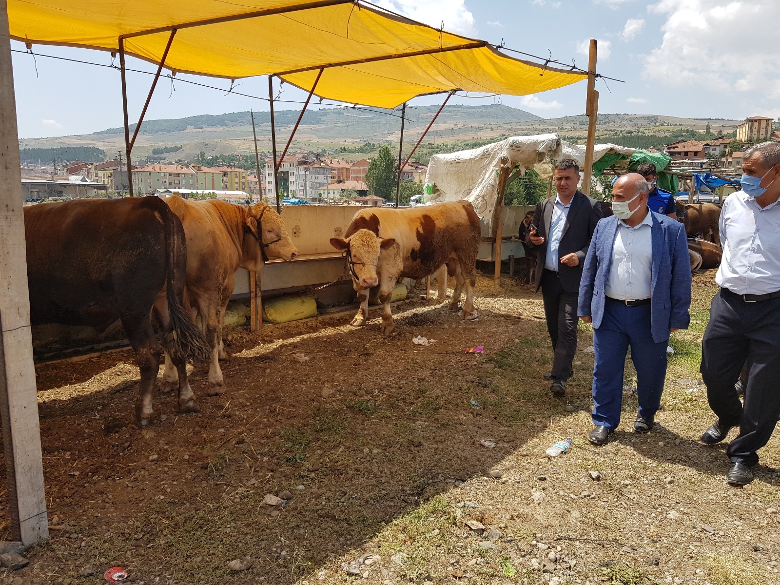 Başkan Ünlü’den hayvan pazarında inceleme