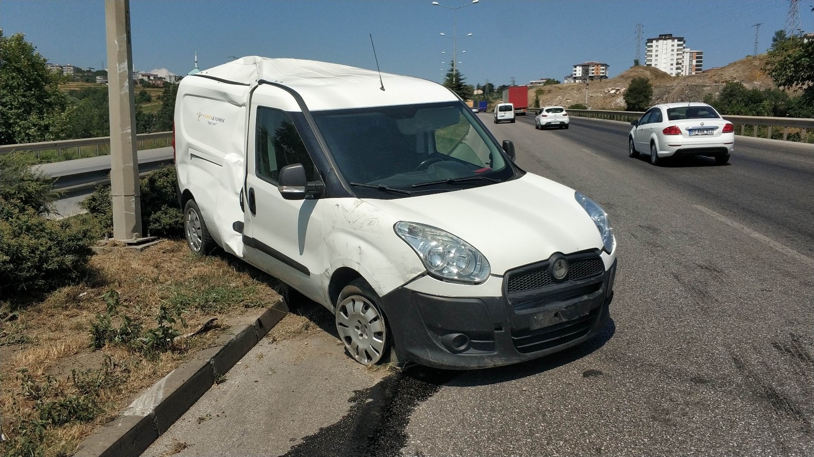 samsun da trafik kazasi 1 yarali samsun haberleri