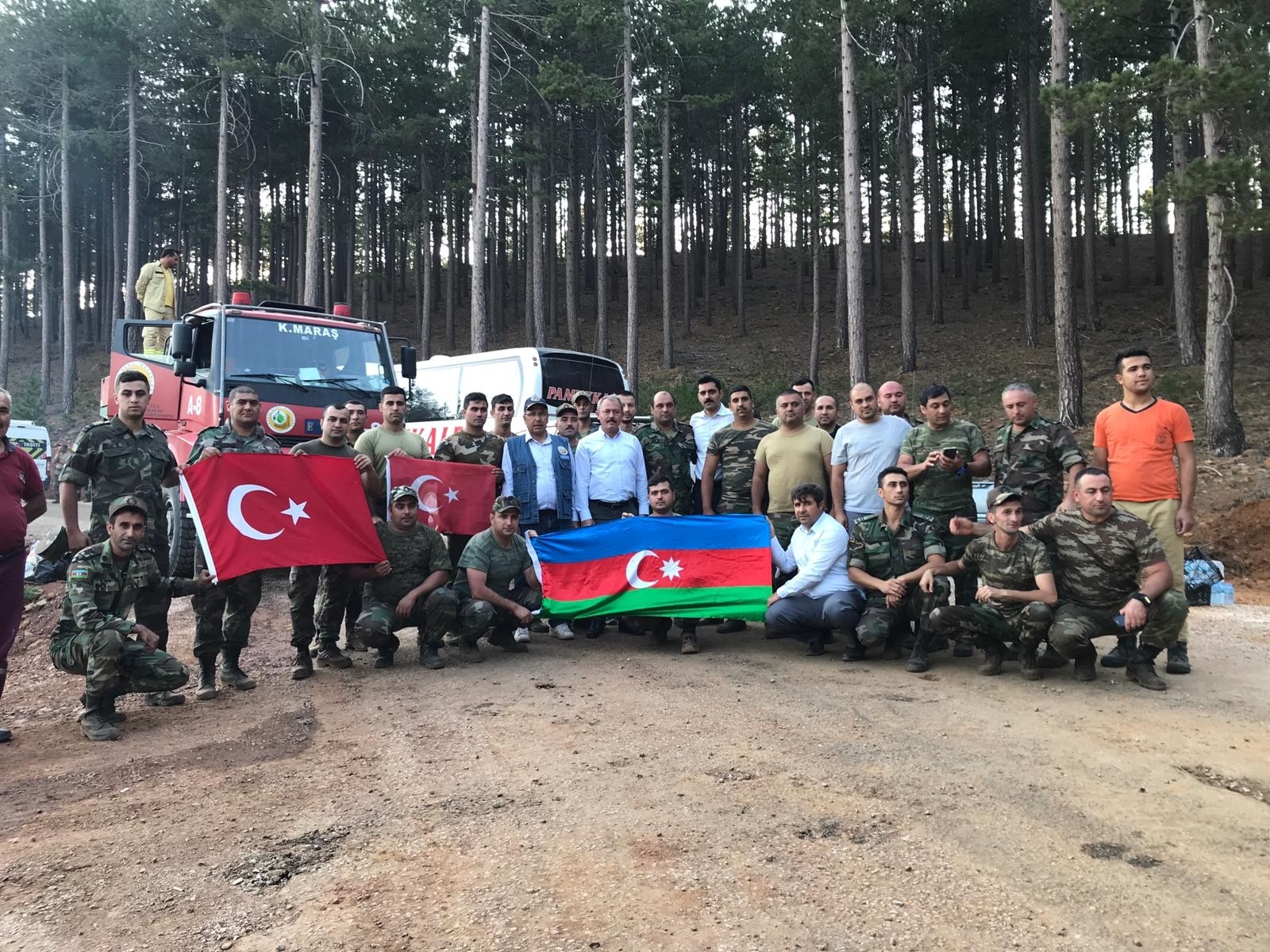 AK Partili Şahin Tin, Denizli sınırına dayanan yangın bölgesine gitti