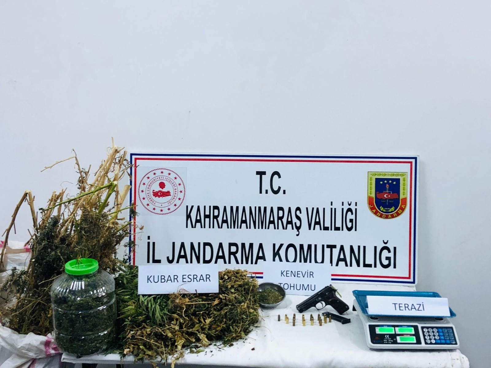 Kahramanmaraş’ta 6 kilo kubar esrar ele geçirildi