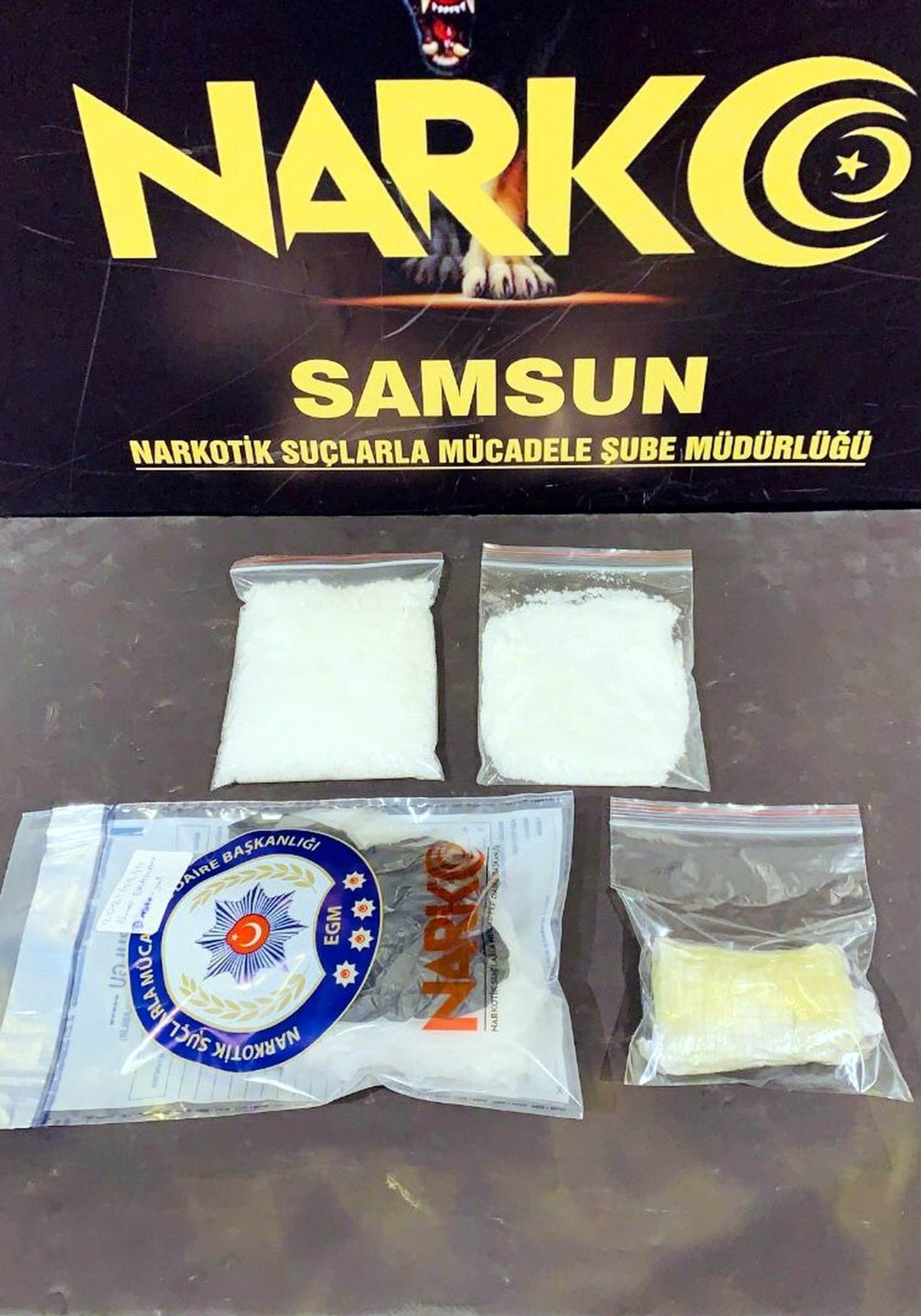 Samsun’da bir kişi 303 gram metamfetamin ile yakalandı