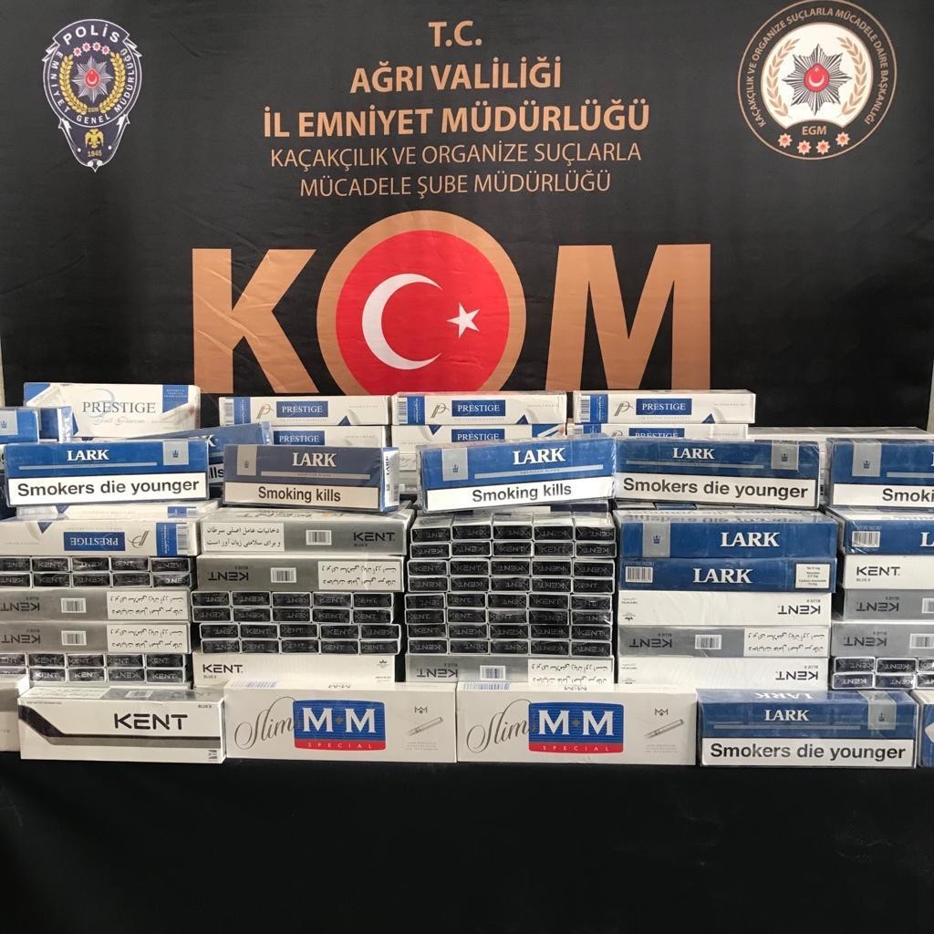Ağrı’da 2 bin 500 karton kaçak sigara ele geçirildi #agri