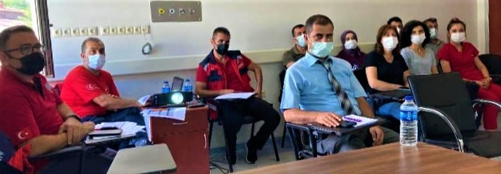 Erzincan Kemah İlçe Hastanesi’nde HAP masa başı tatbikatı gerçekleştirildi #erzincan