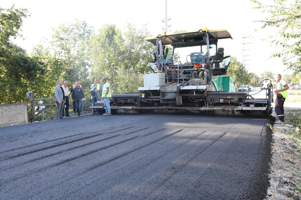 Köylerde asfalt çalışmaları devam ediyor #duzce