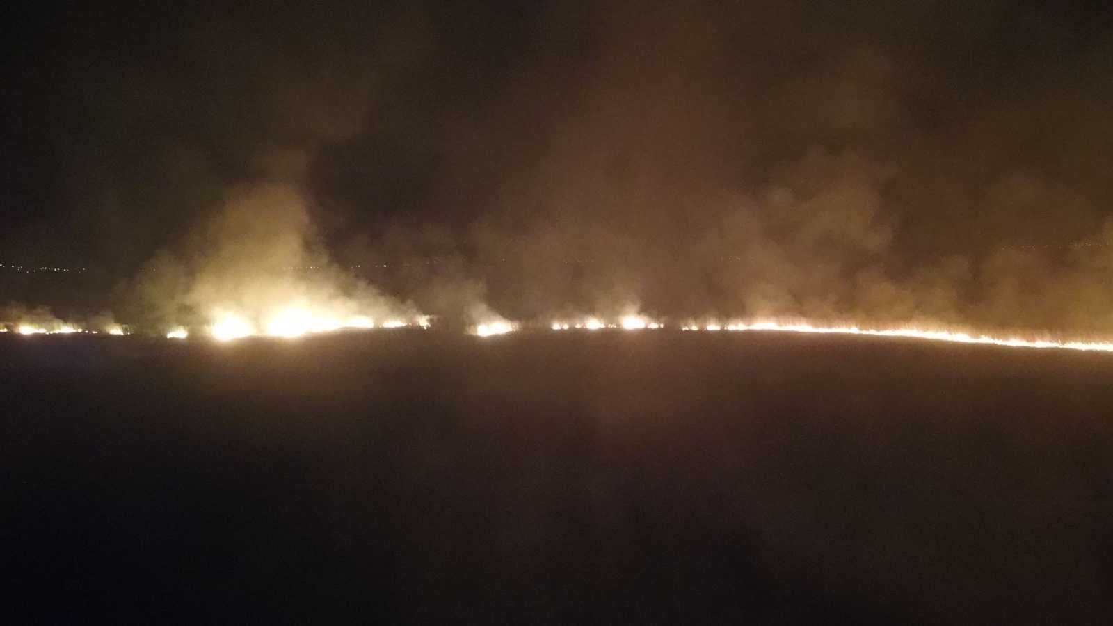 Karamık Gölü’nde 6 gün arayla ikinci sazlık alan yangını #afyonkarahisar