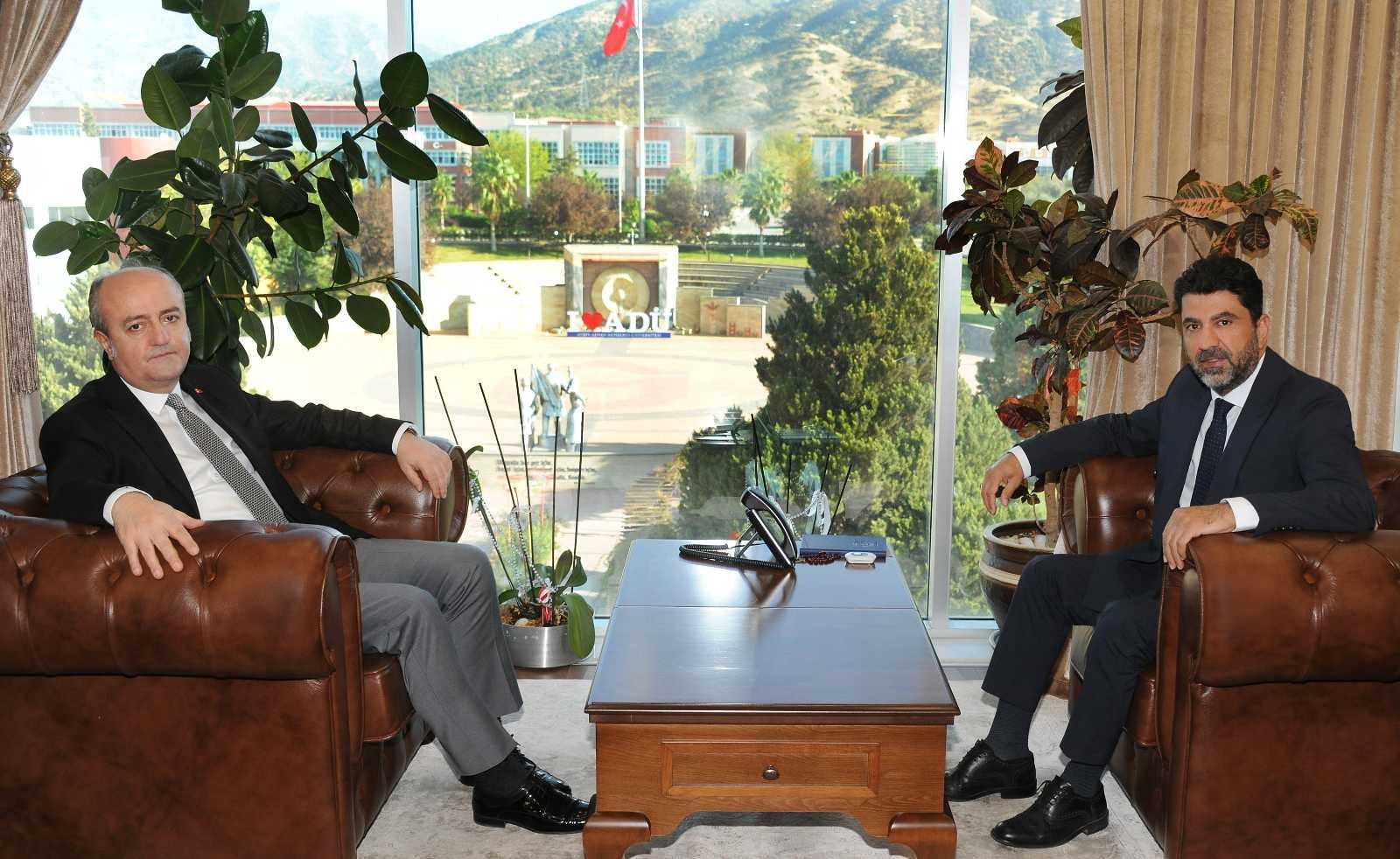 Aydın Cumhuriyet Başsavcısı Eker, ADÜ Rektörü Aldemir ile görüştü #aydin