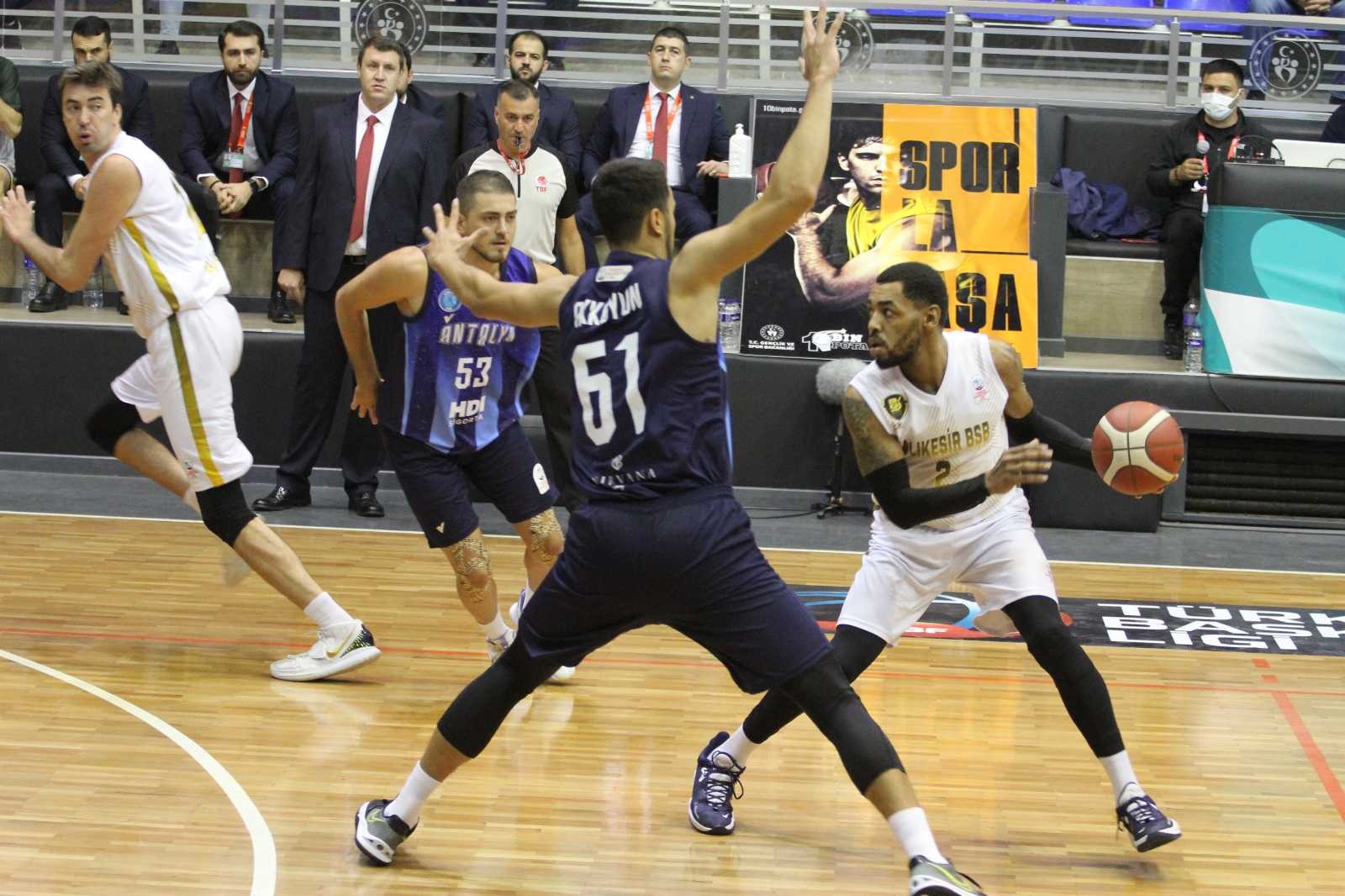 Türkiye Basketbol Ligi: Balıkesir Büyükşehir Belediyespor: 63 - Antalya Güneşi: 60 #balikesir