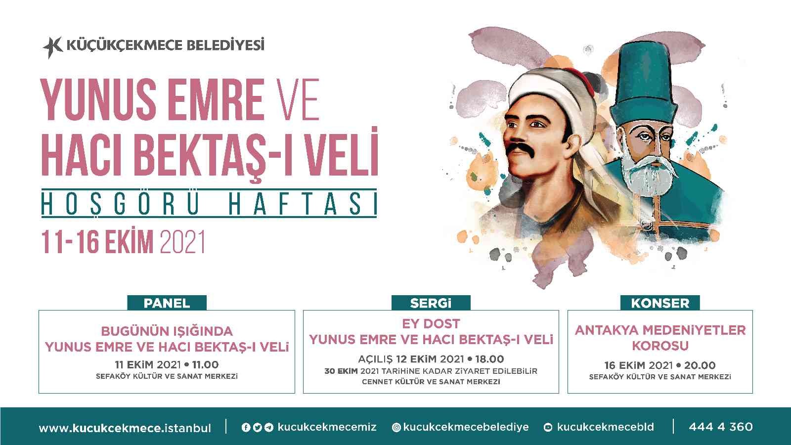 Hacı Bektaş-ı Veli ve Yunus Emre’nin ışığında hoşgörü haftası etkinlikleri Küçükçekmece’de başlıyor #istanbul