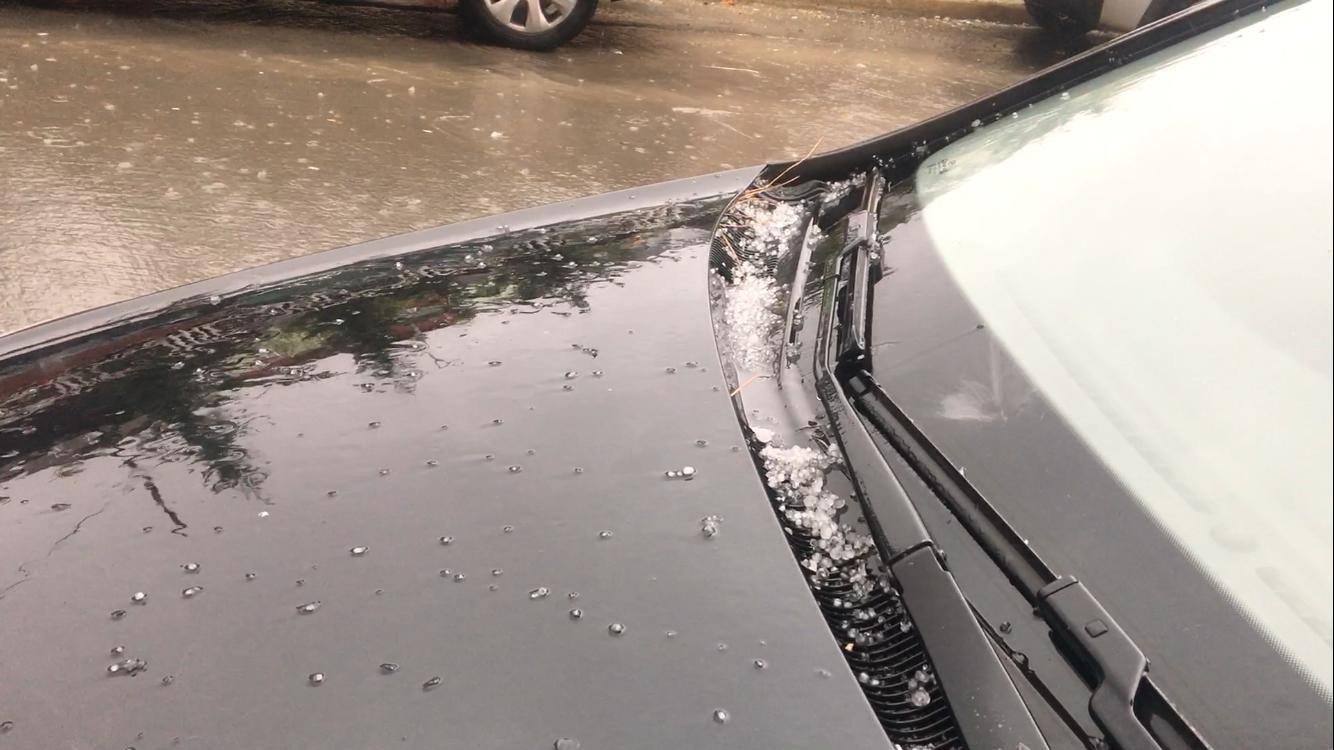 Tekirdağ’da şiddetli dolu yağışı #tekirdag