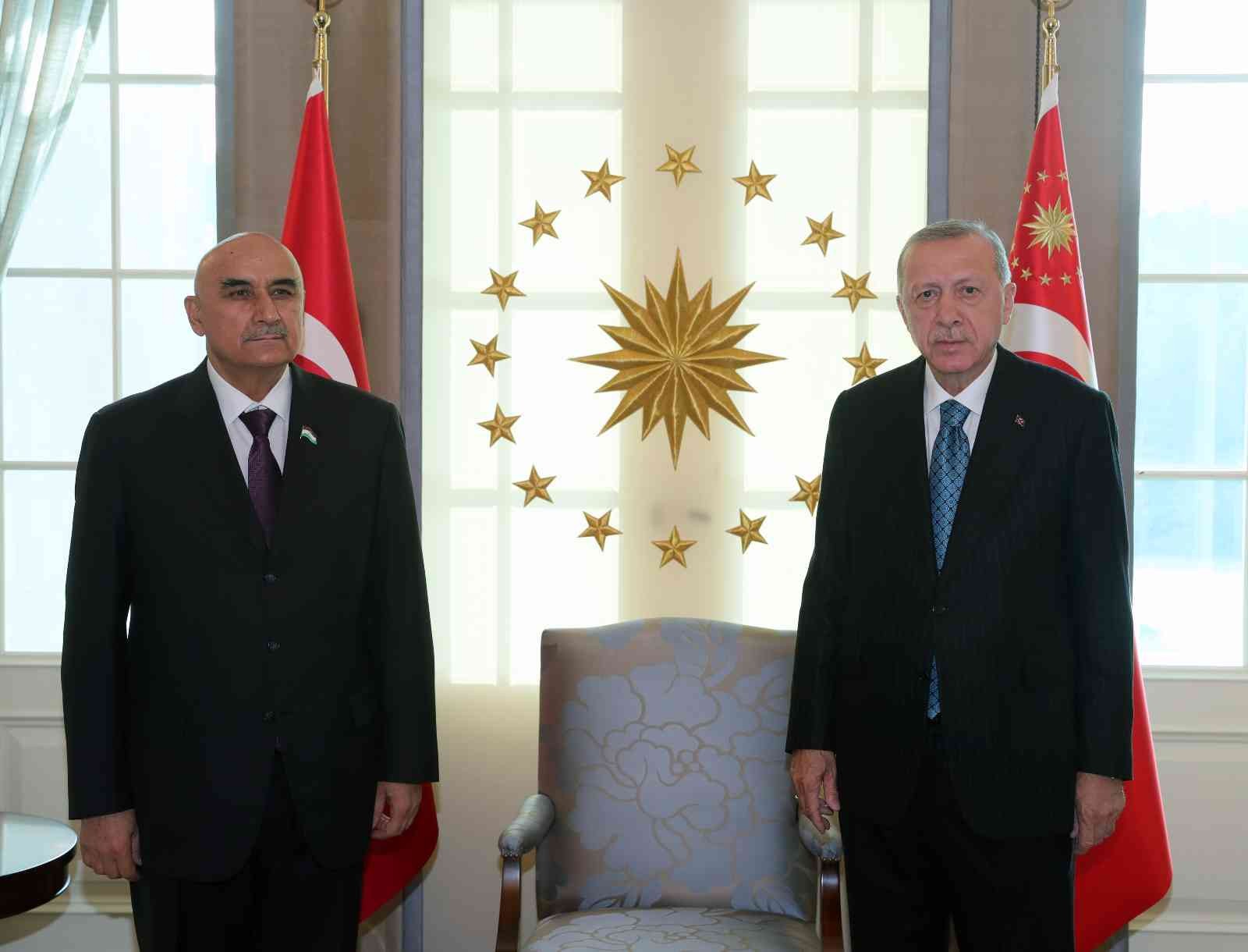 Cumhurbaşkanı Erdoğan, Tacikistan Meclis Başkanı Zokirzoda’yı kabul etti #ankara