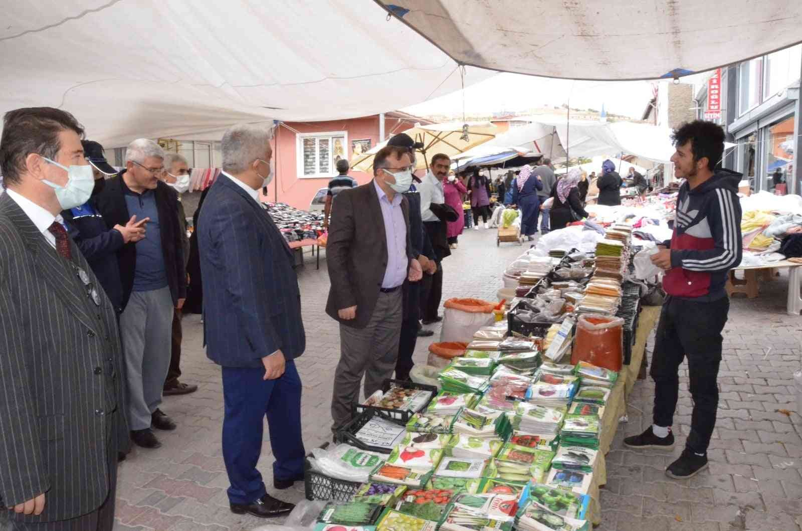 Kaymakam ve belediye başkanları pazarcı esnafını dinledi #kutahya