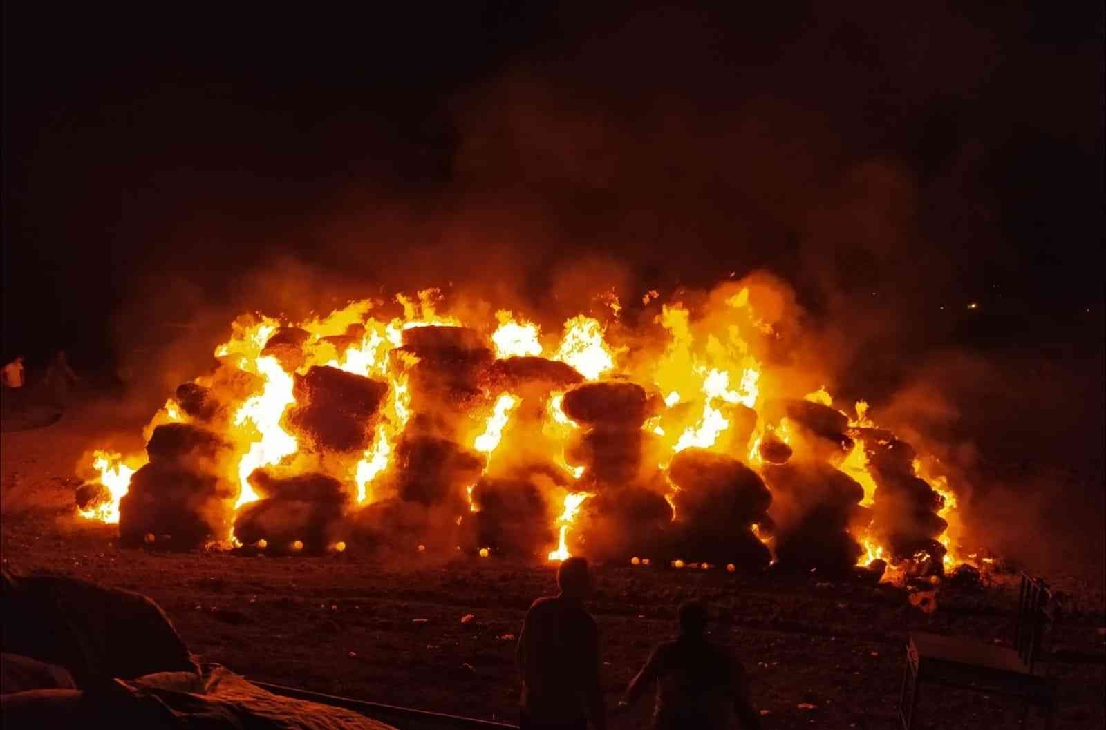 Çiftçinin bir yıllık emeği yangında kül oldu #sanliurfa