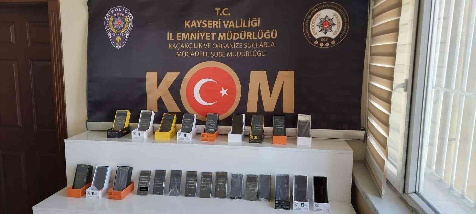 kayseri de telefon kacakcisi 1 sahis yakalandi kayseri haberleri