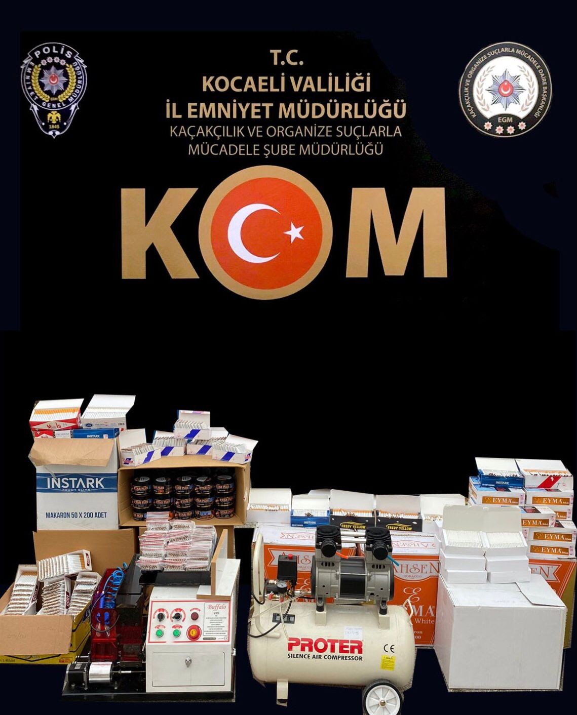 Kocaeli’de kaçak tütün operasyonu: 6 işletmeci gözaltına alındı #kocaeli