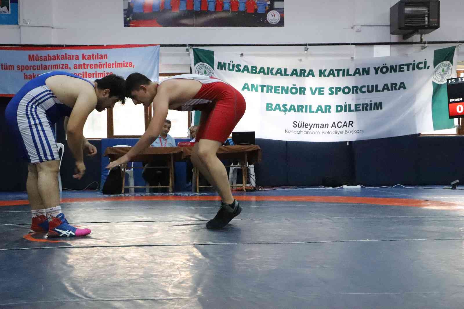 Kızılcahamam’da 310 sporcu güreşti #ankara