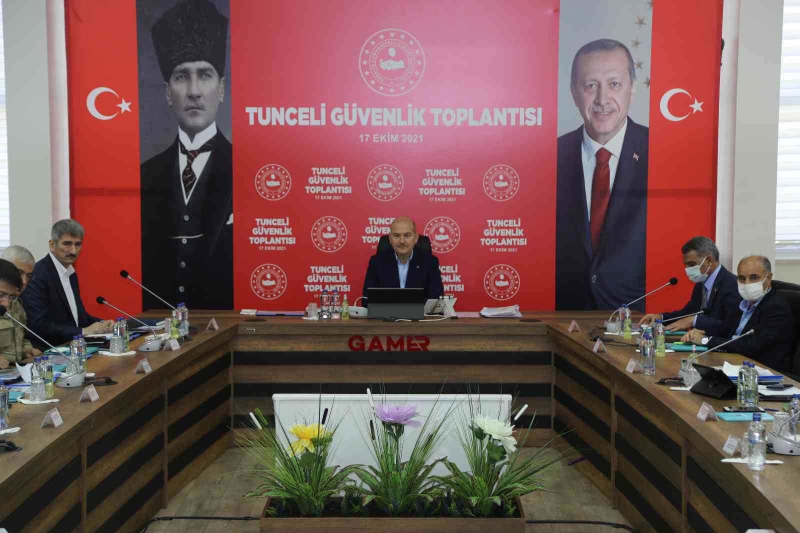 İçişleri Bakanı Süleyman Soylu, Tunceli’de Güvenlik Toplantısına katıldı #tunceli