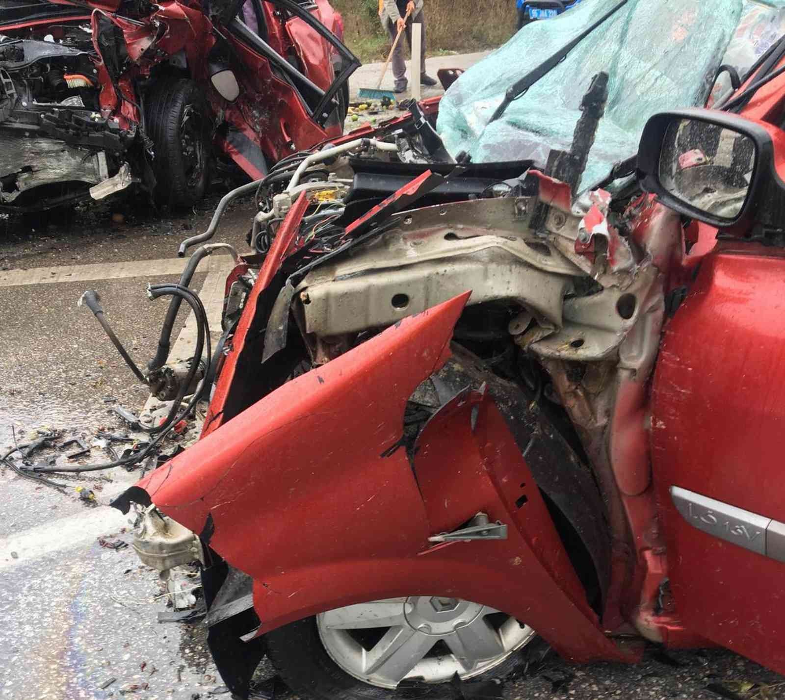 Samsun’da trafik kazası: 1 ölü, 4 yaralı #samsun